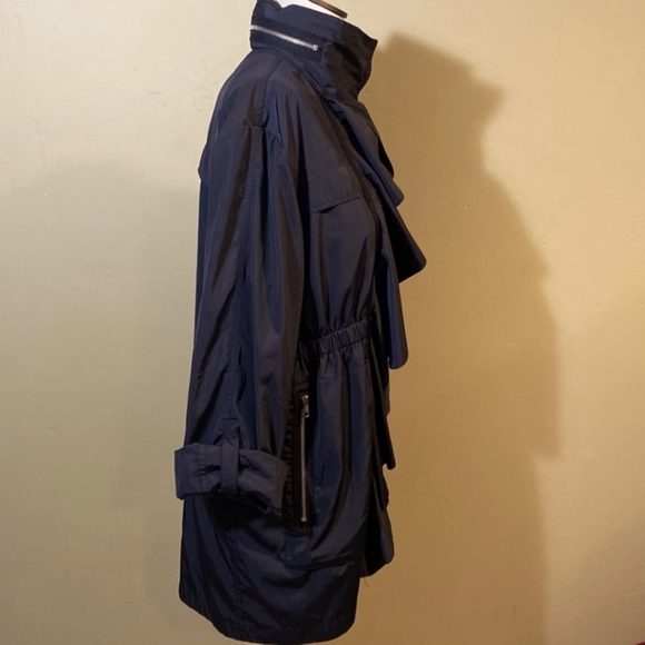 Ali Ro Ruched Ruffle Anorak Jacket - Picture 6 of 13